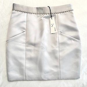 Fleur du Mal Crystal Embellishment Mini Skirt